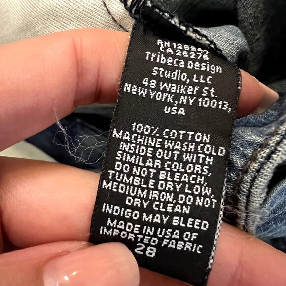 Nili Lotan Stockholm Jean Sunset Wash Size 28 NWT 100% Cotton USA - Picture 7 of 7